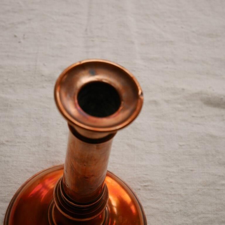 Copper candle holder