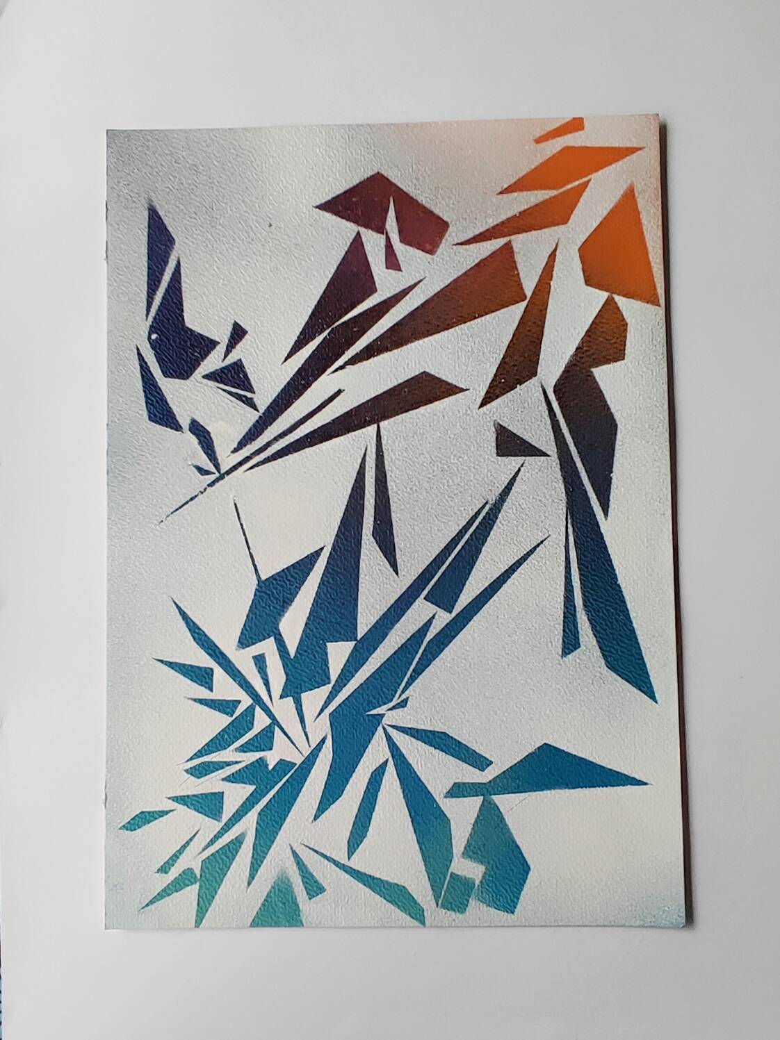 Peinture géométrique minimaliste