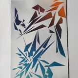Minimalist geometric painting