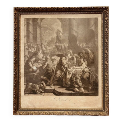 Gravure de Jean-Charles Levasseur (1734-1816), graveur du Roi