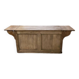 Two-sided central island counter in pine 220cm
