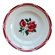 Round serving dish in Sarreguemines earthenware, Cibon model - Floral decoration.