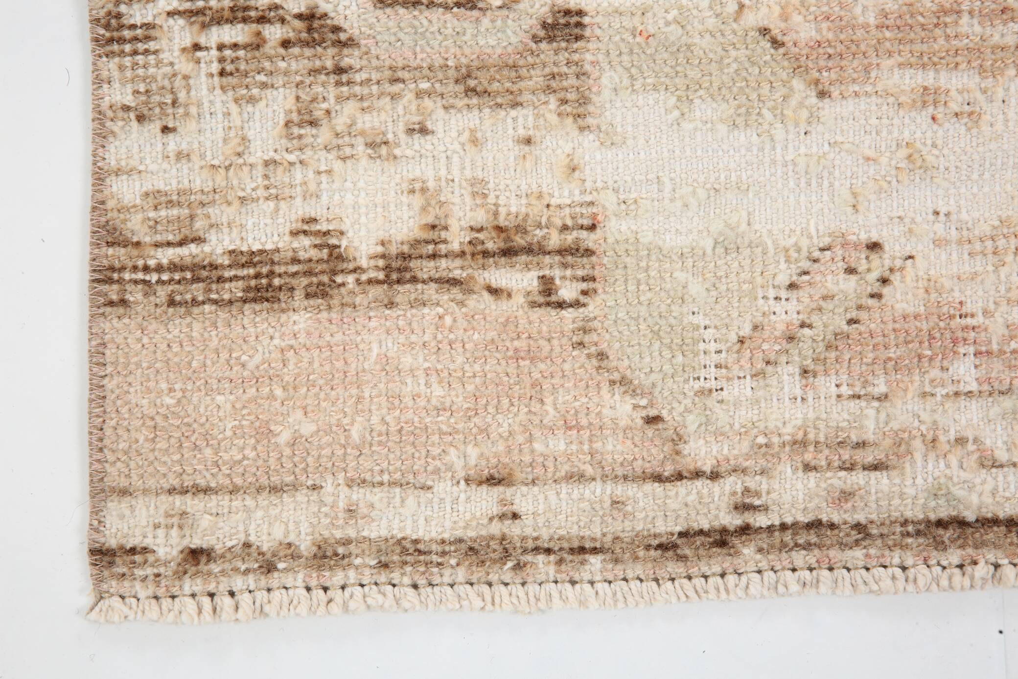 3x11 Rug For Kitchen Brown Beige Turkish Runner Rug, 86x325Cm SK 5286