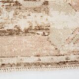 3x11 Rug For Kitchen Brown Beige Turkish Runner Rug, 86x325Cm SK 5286