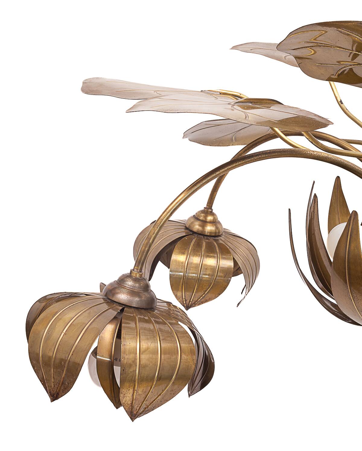 Lustre nénuphar 10 feux Maison Jansen