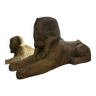 Paire de sphinx en pierre