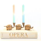 Elephant Parade Candle Holder | Brass | 1960s