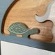 Vintage solid wood noah's ark shelf
