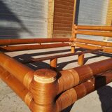 Bamboo rattan bed