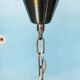 Vintage glass suspension, Danish design, mid-century hanging.