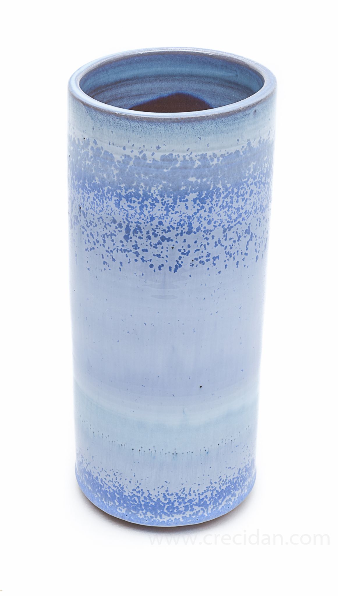 Vase bleu émaillé