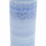 Enamelled blue vase