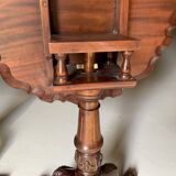 A pair of reclining side tables.