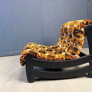 Fauteuil brutaliste des années 70, années 1970