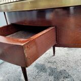 Table basse bouillotte plateau marbre style louis xvi ancienne