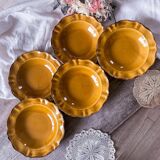 5 hollow plates Faience ADP