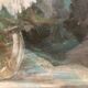Peinture à la gouache vintage