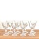 8 vintage glasses - Arques crystal - Chaumont model
