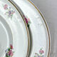 6 assiettes terre de fer salins modèle "anny" motif fleuris