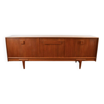 Long Teak Sideboard by Ejvind Johansson for Gerns Møbelfabrik, Denmark, 1960s
