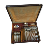 Silver metal cutlery