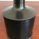 Italian black Ceramic vase by Franco Bucci, Pesaro, 1970s