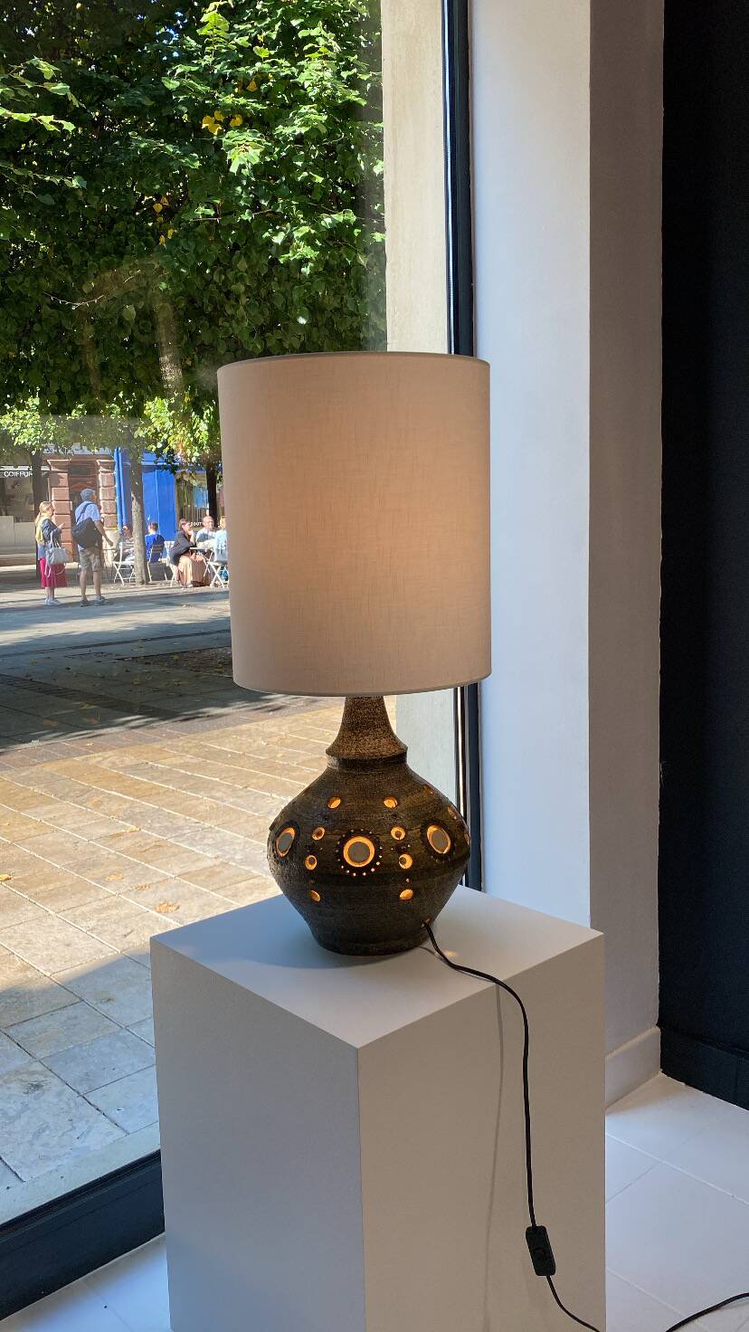 Lampe à double éclairage par le céramiste Georges Pelletier