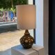 Lampe à double éclairage par le céramiste Georges Pelletier
