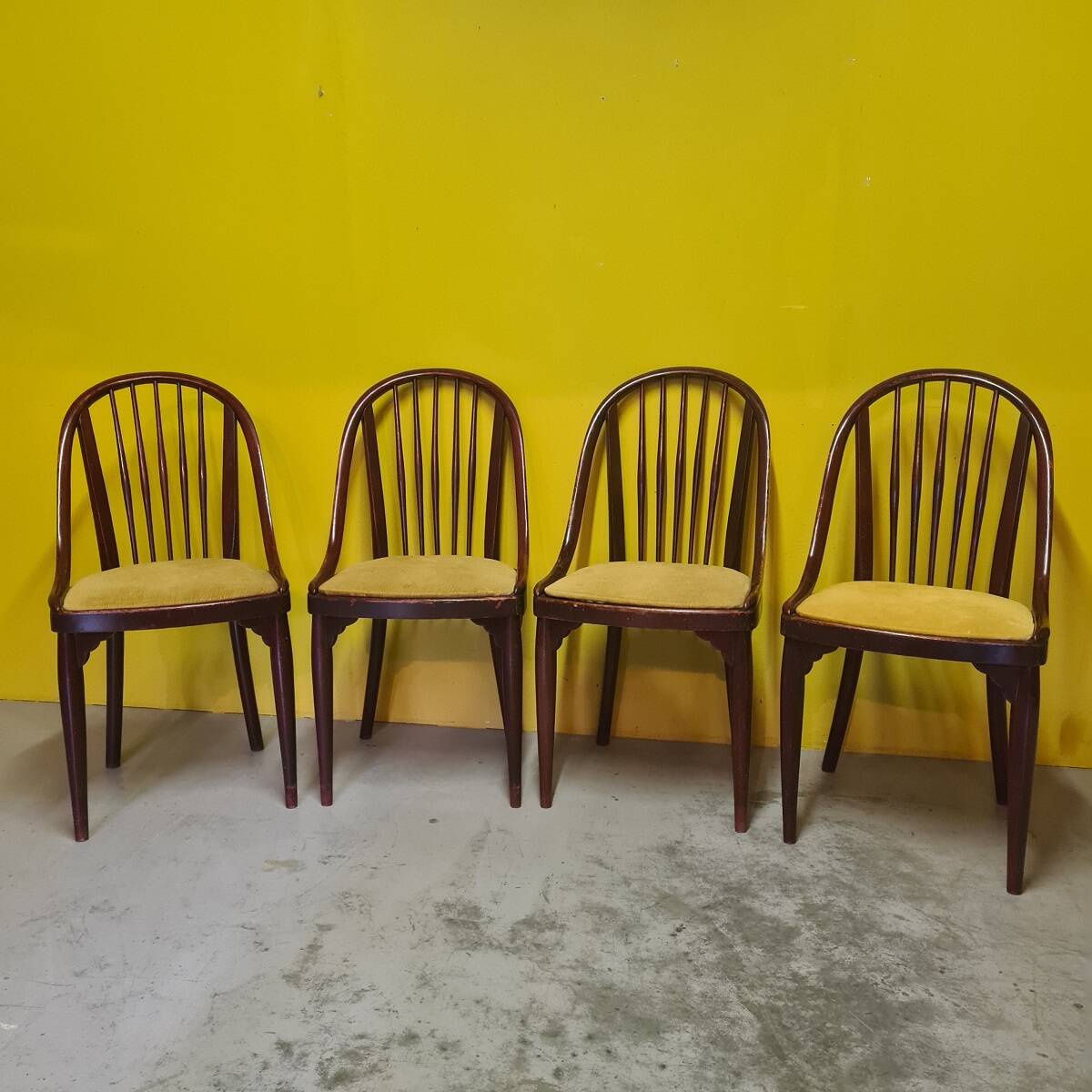 4 Thonet Art Deco Chairs Model A846 from around 1922