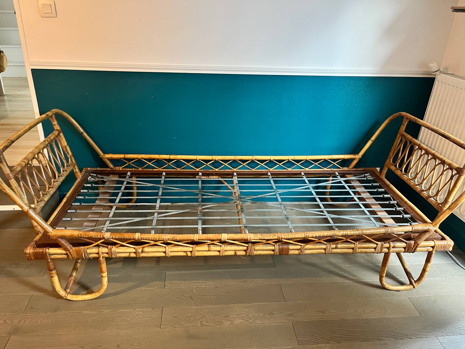 Vintage bamboo bed