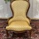 Napoleon III armchair from the 19th century in walnut.