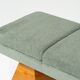 Contemporary Bench, Wood and Fabric, Italy