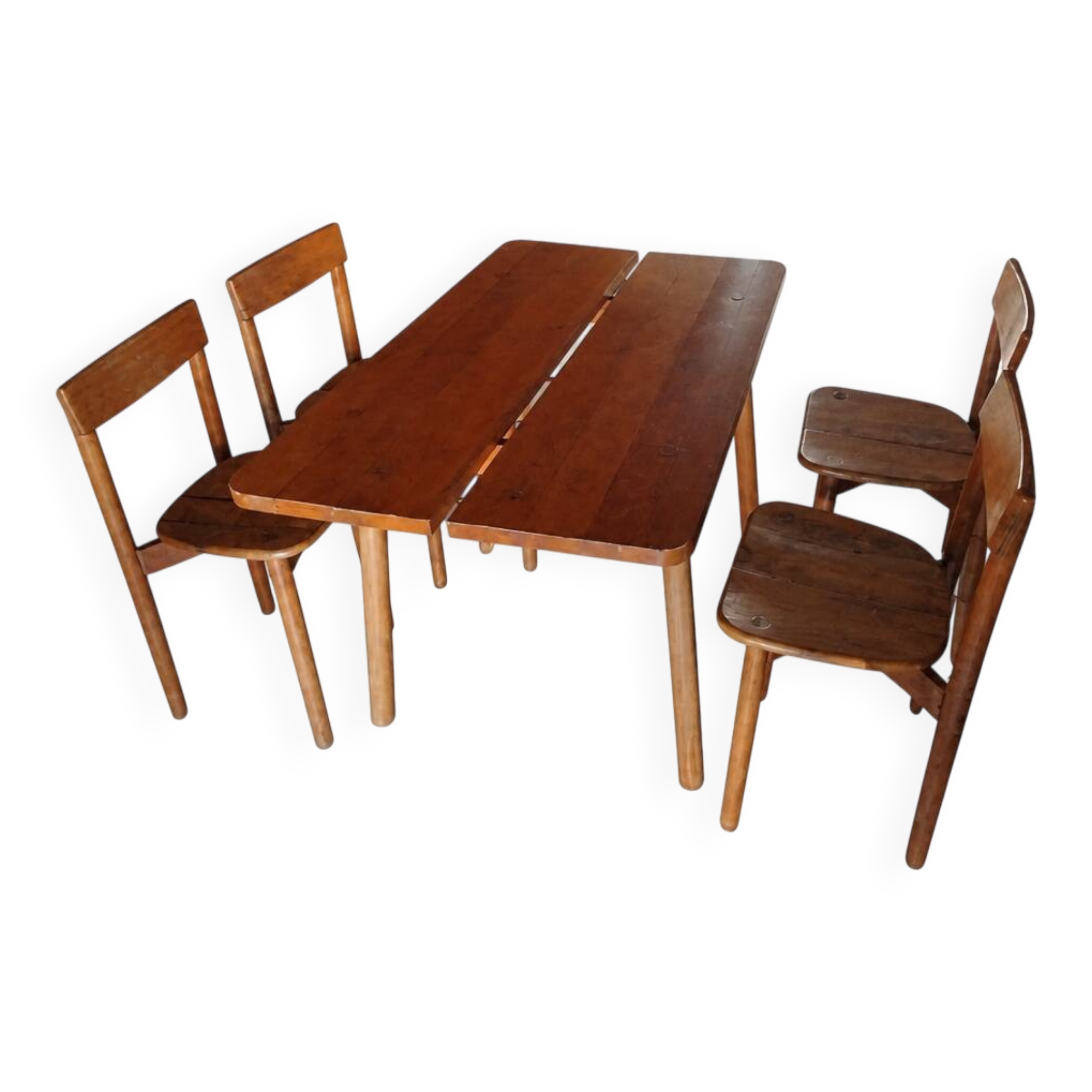 Ensemble table et chaises pierre Gautier delaye