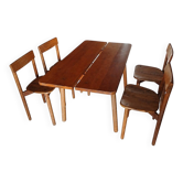 Table and chairs set Pierre Gautier Delayé