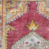 Tapis patiné orient laine fait mai 166 cm x 95 cm