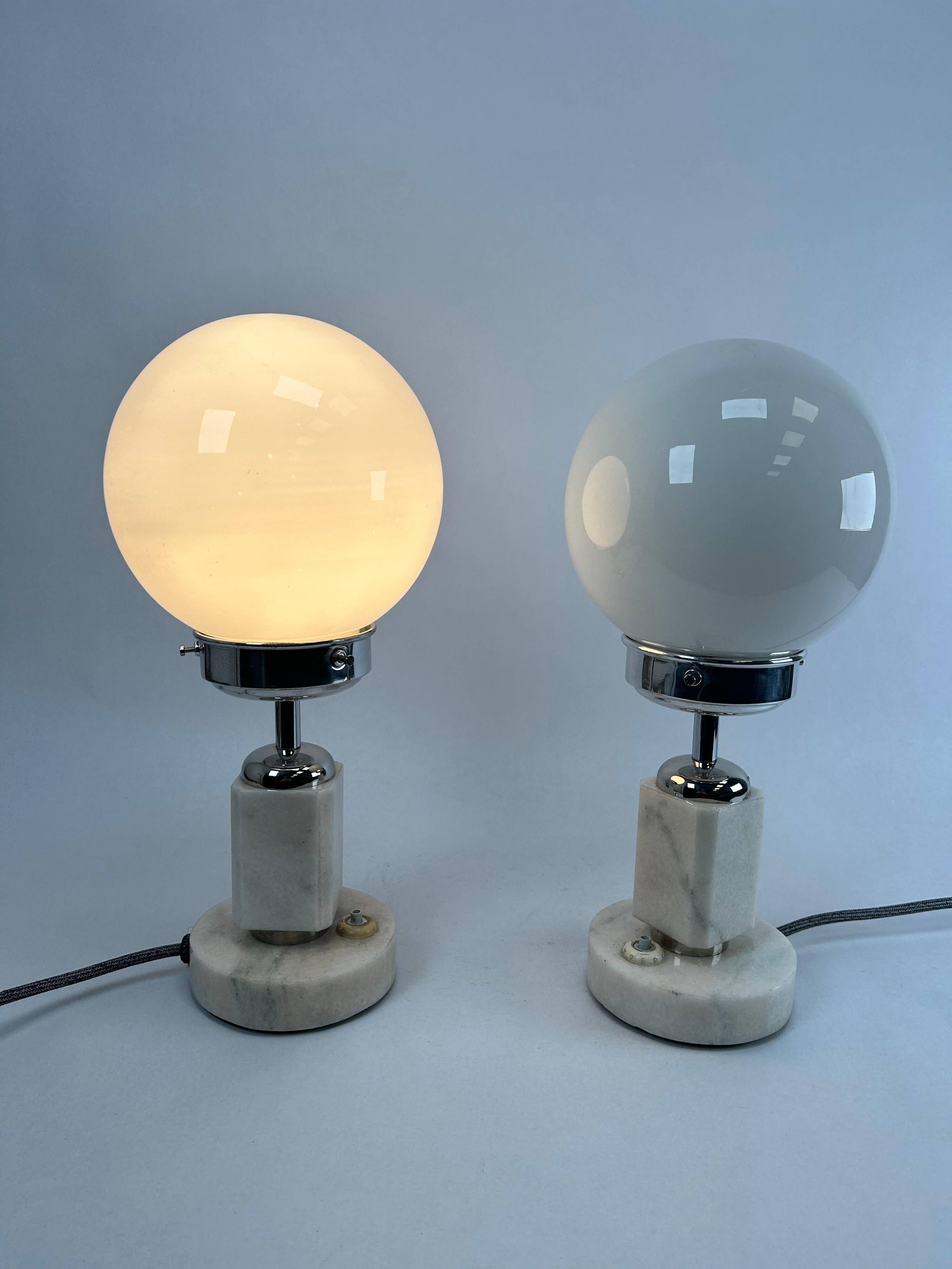 Bauhaus bedside lamps