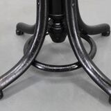 Thonet adjustable bentwood piano stool in black ebony finish, Czechoslovakia 1930s