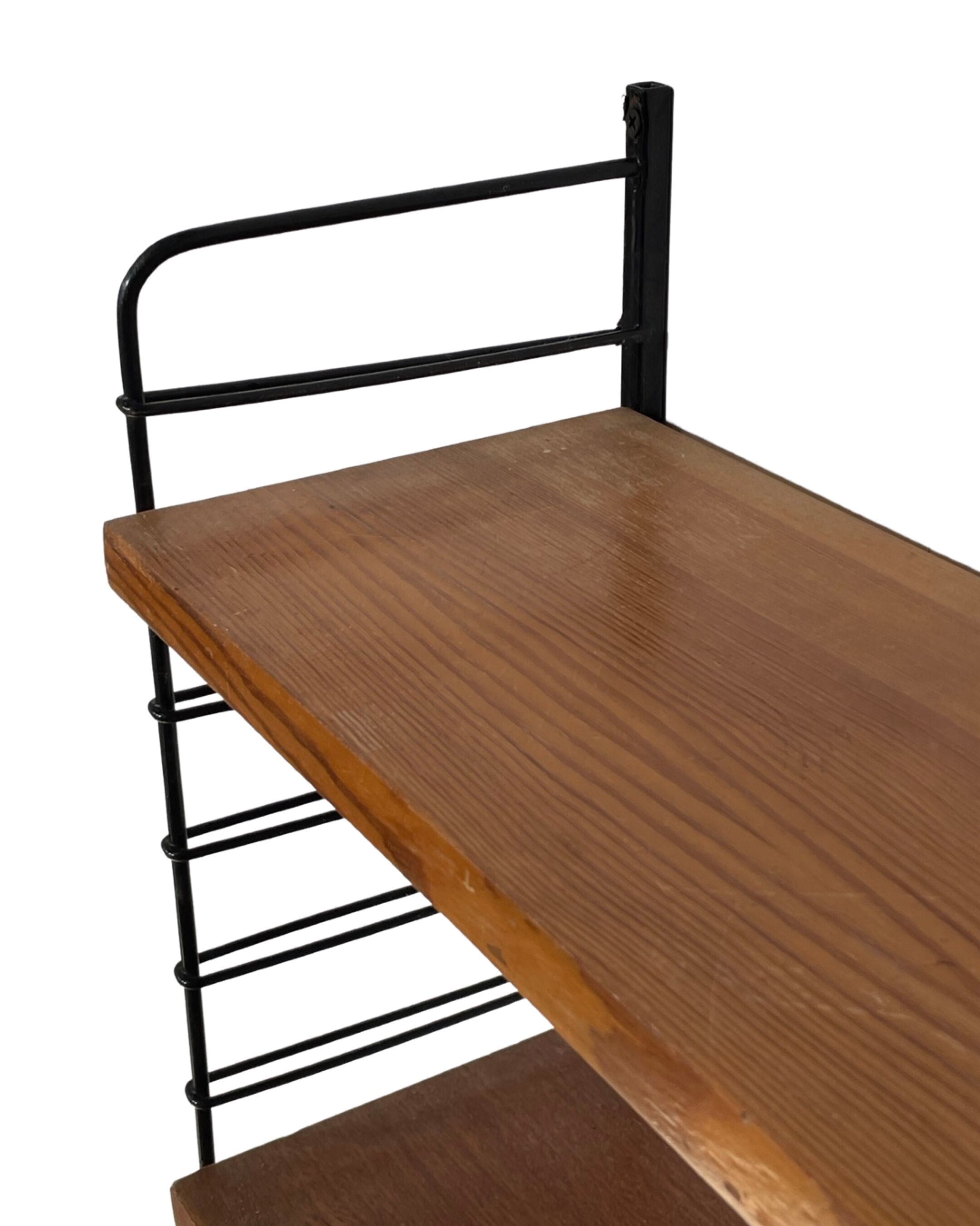 Vintage wood wall shelf wall rack