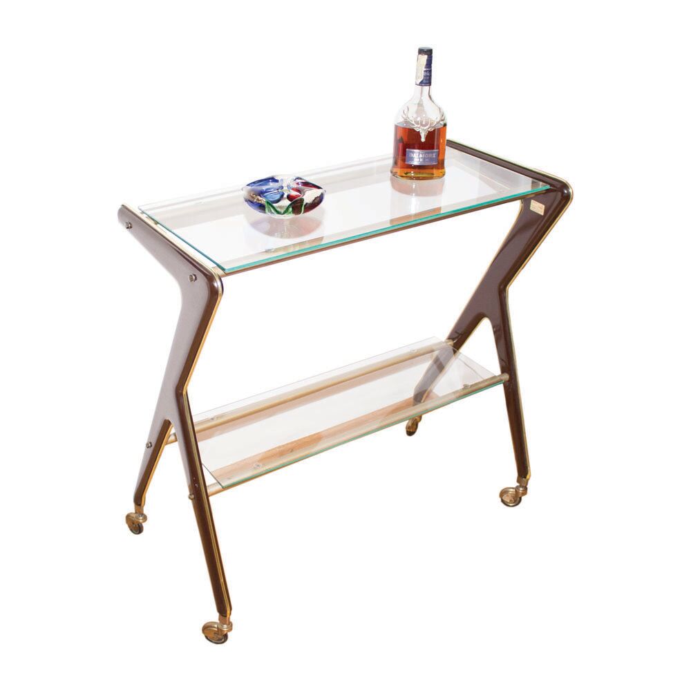 Rare 50’s serving bar cart edited by RAMA Torino, Italy, 1950s