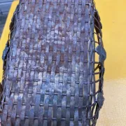 Metal basket in Art Deco style