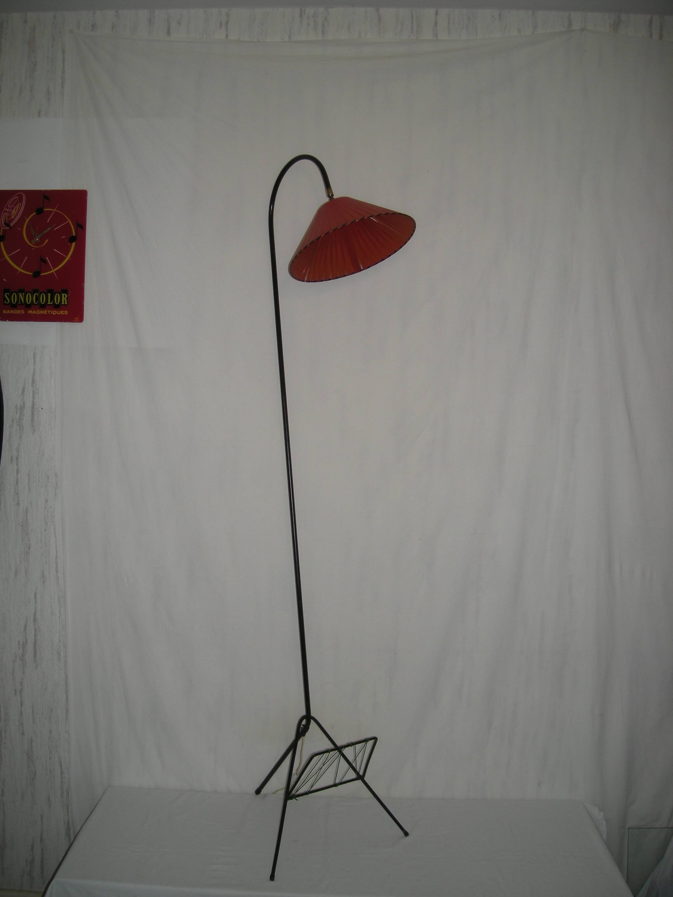 Tripod cocotte floor lamp from the 1950s