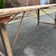 Old folding table