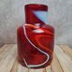 Vase / jug in blown red glass – Murano style – vintage piece from the 1970s