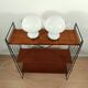 Set of 2 mushroom table lamps in opaline glass