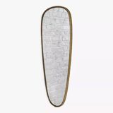 Golden rearview mirror and free form from the 1950s