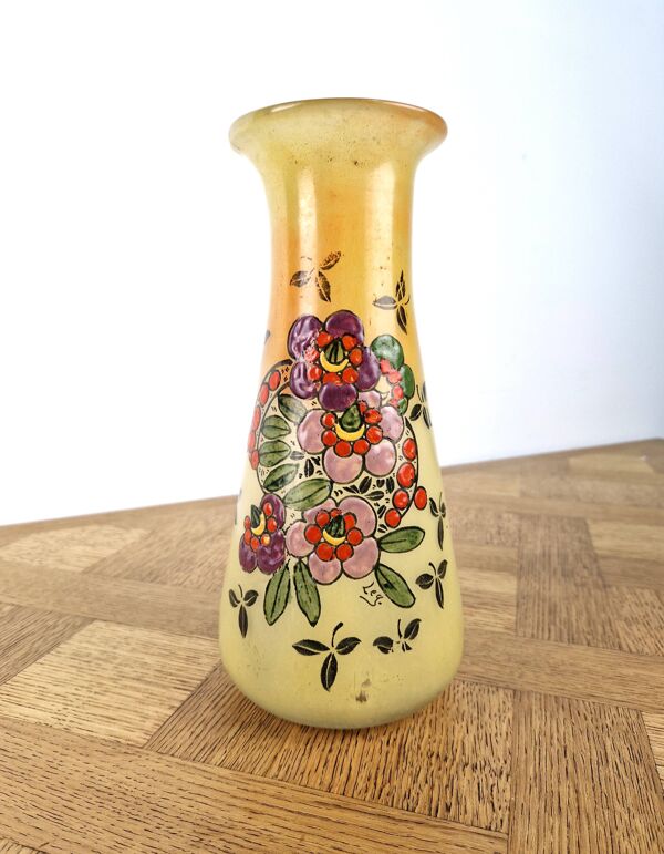 Vase art nouveau signé LEG ( Legras)