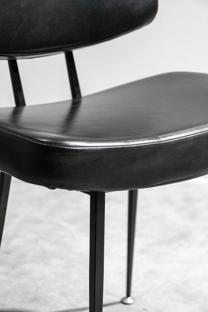 Scandinavian chair skaï foot compass 1969