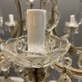 Lustre italien en cristal de murano, années 1950