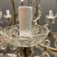 Italian Murano Crystal Chandelier, 1950s