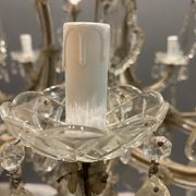 Lustre italien en cristal de murano, années 1950